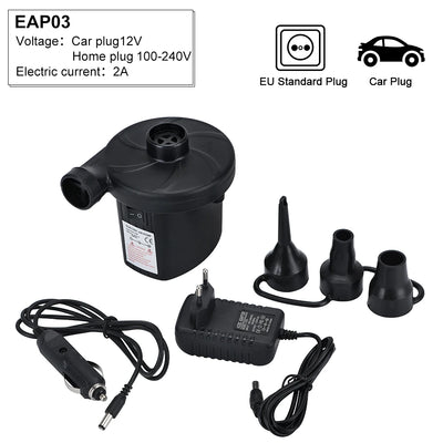 Portable Electric Air Pump – 12V/220V for Car, Home & Inflatab
