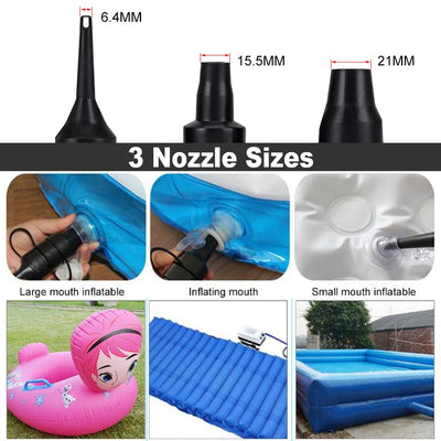 Portable Electric Air Pump – 12V/220V for Car, Home & Inflatab