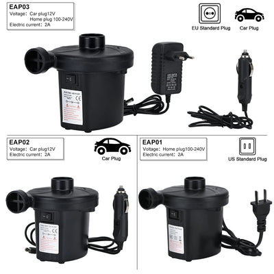 Portable Electric Air Pump – 12V/220V for Car, Home & Inflatab